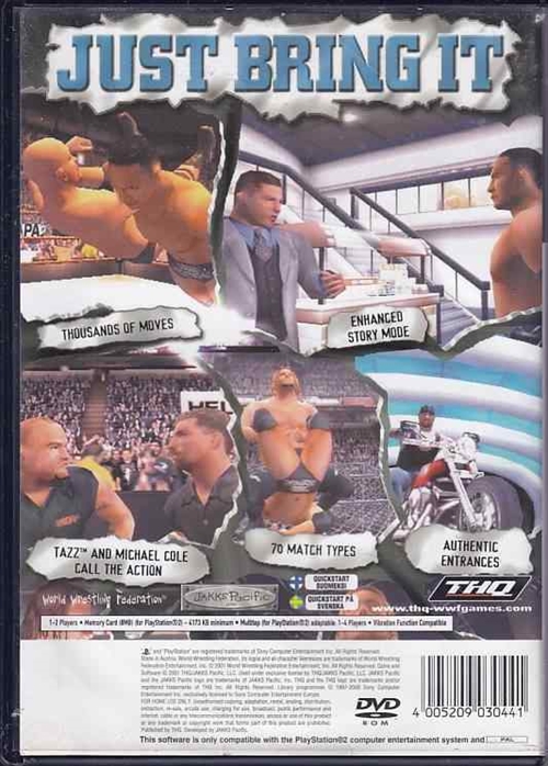 WWF SmackDown! Just Bring It - PS2 (B Grade) (Genbrug)